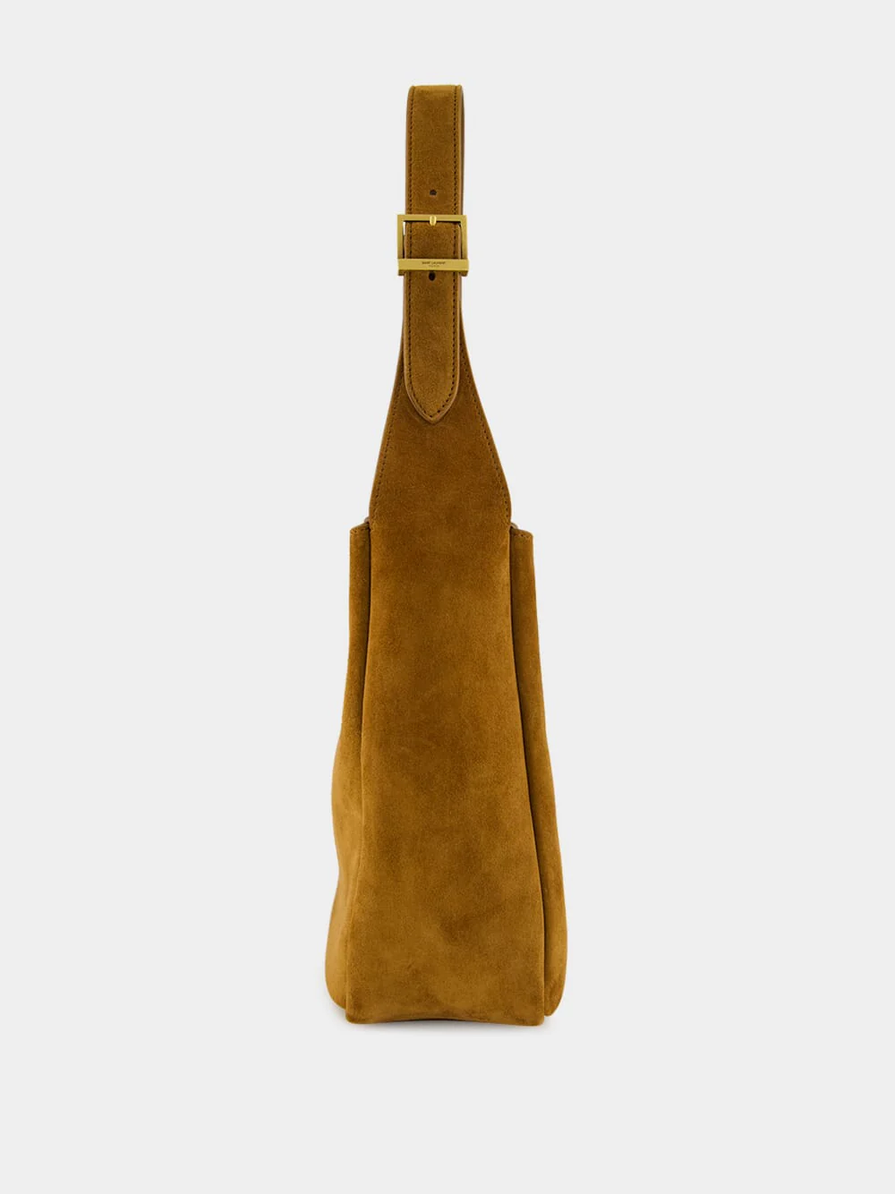 Le 5 à 7 Handbag in Orange Caramel Cognac Suede Satin Calf - Image 4