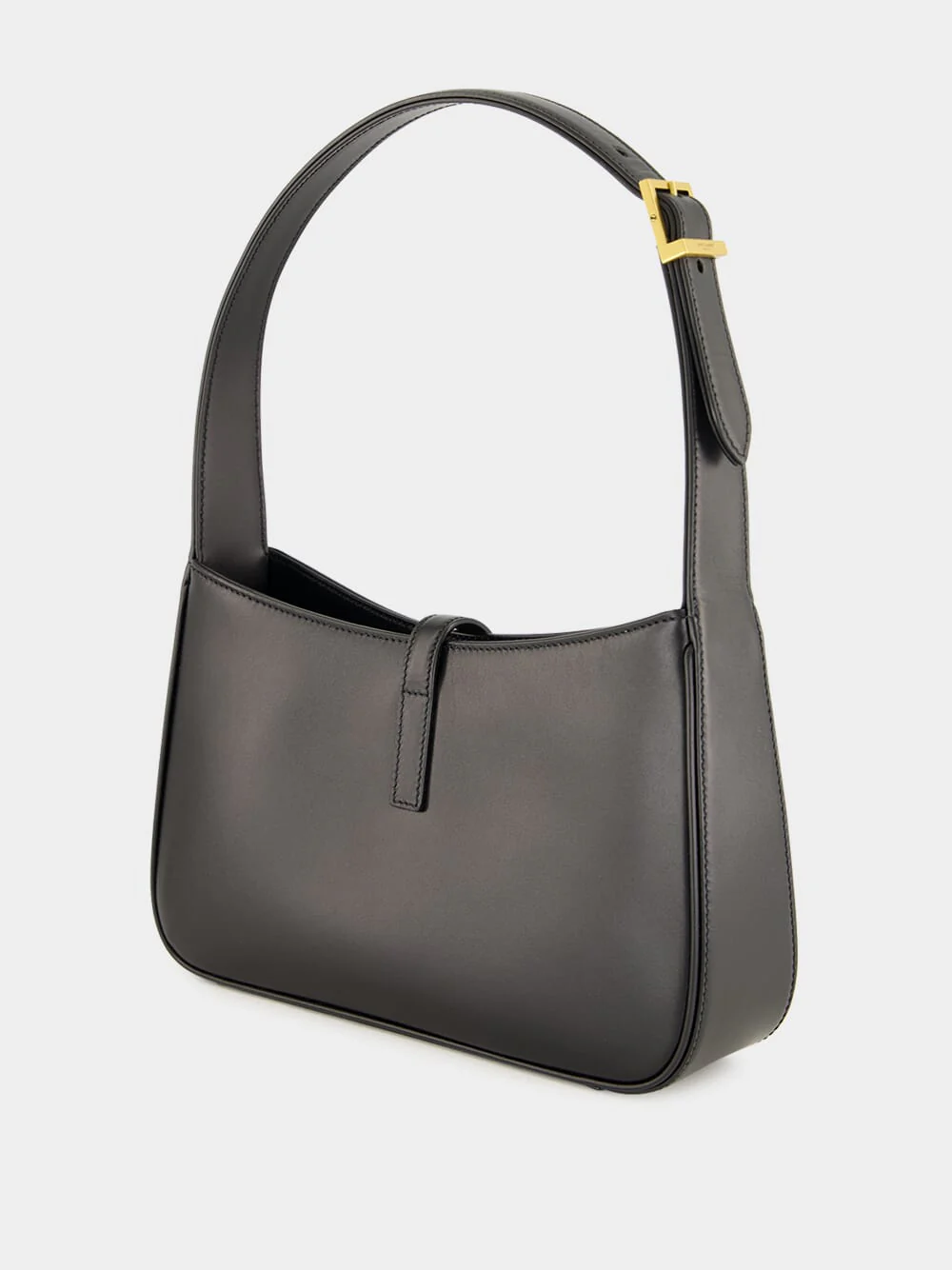 Le 5 à 7 Hobo Bag in Black Smooth Leather - Image 5