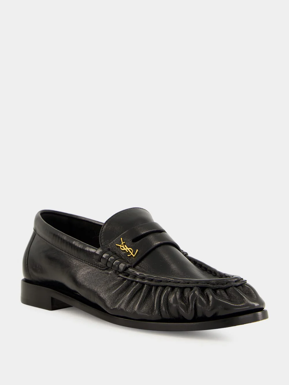 Le Loafer in Black Shiny Lambskin Leather - Image 2