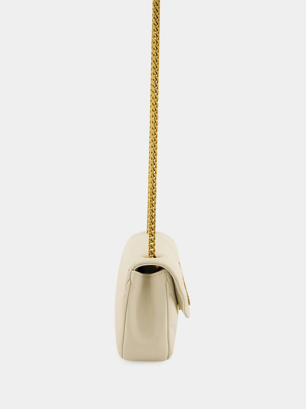 Loulou Mini Bag in Blanc Vintage Lambskin - Image 4