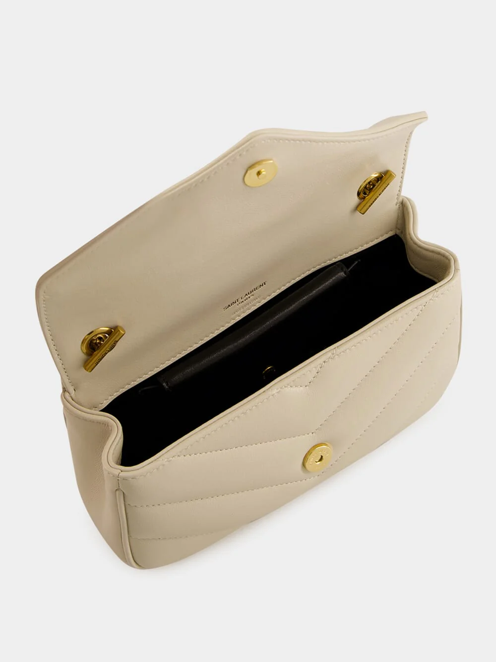 Loulou Mini Bag in Blanc Vintage Lambskin - Image 6