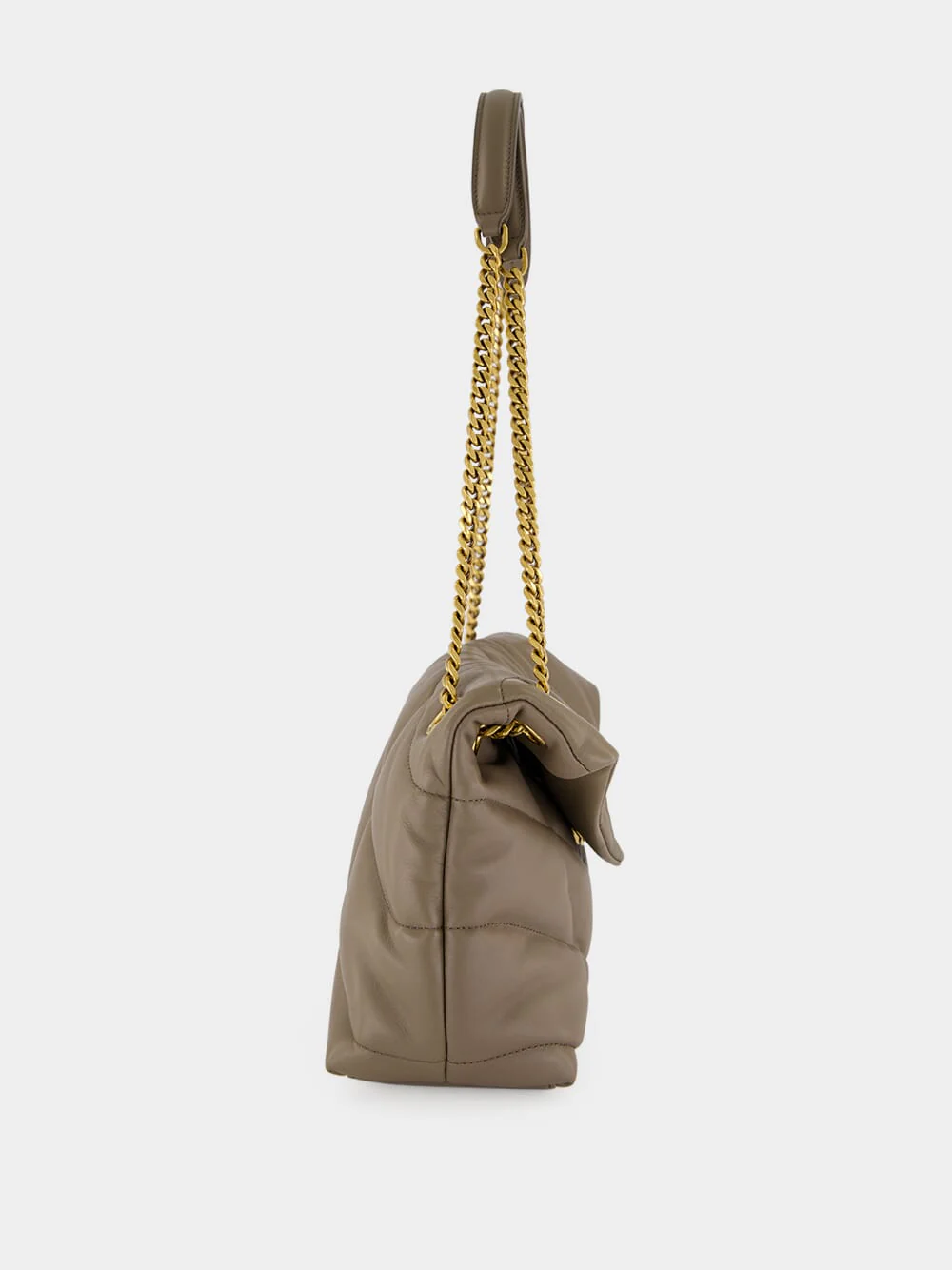 LouLou Puffer Small Light Taupe Lambskin Bag - Image 5