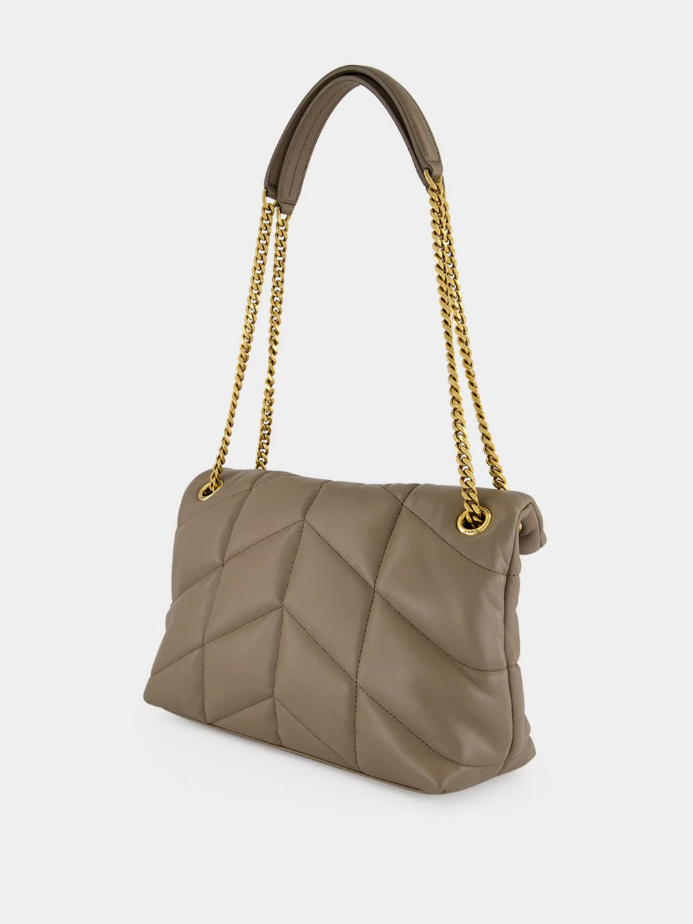 LouLou Puffer Small Light Taupe Lambskin Bag - Image 6