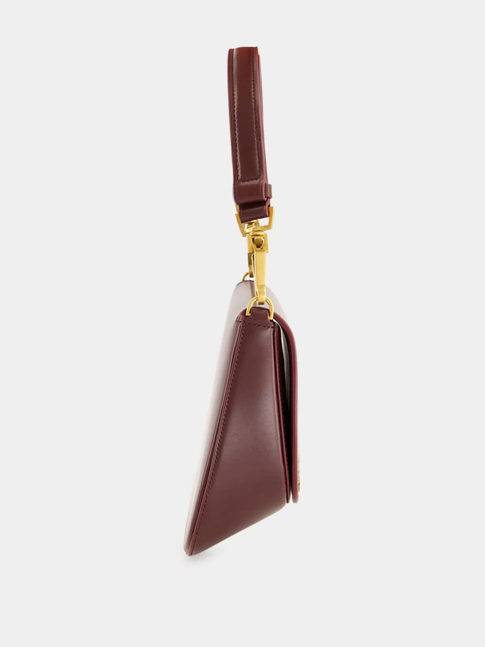 Mini Voltaire Top Handle Bag in Hot Wine Leather - Image 2