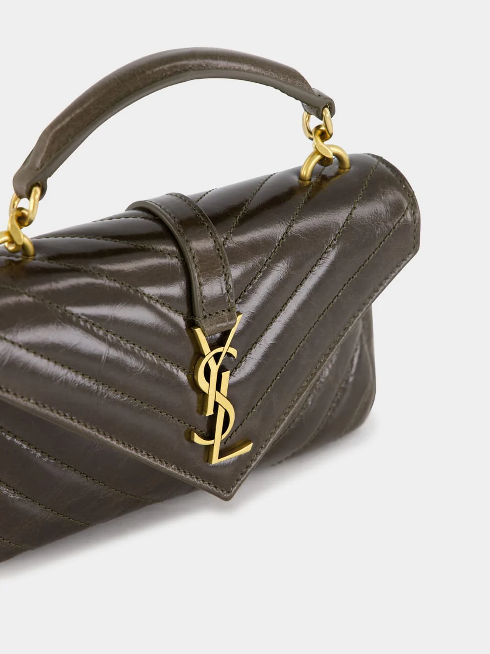 Musk Brown College Mini Chain Bag - Image 7