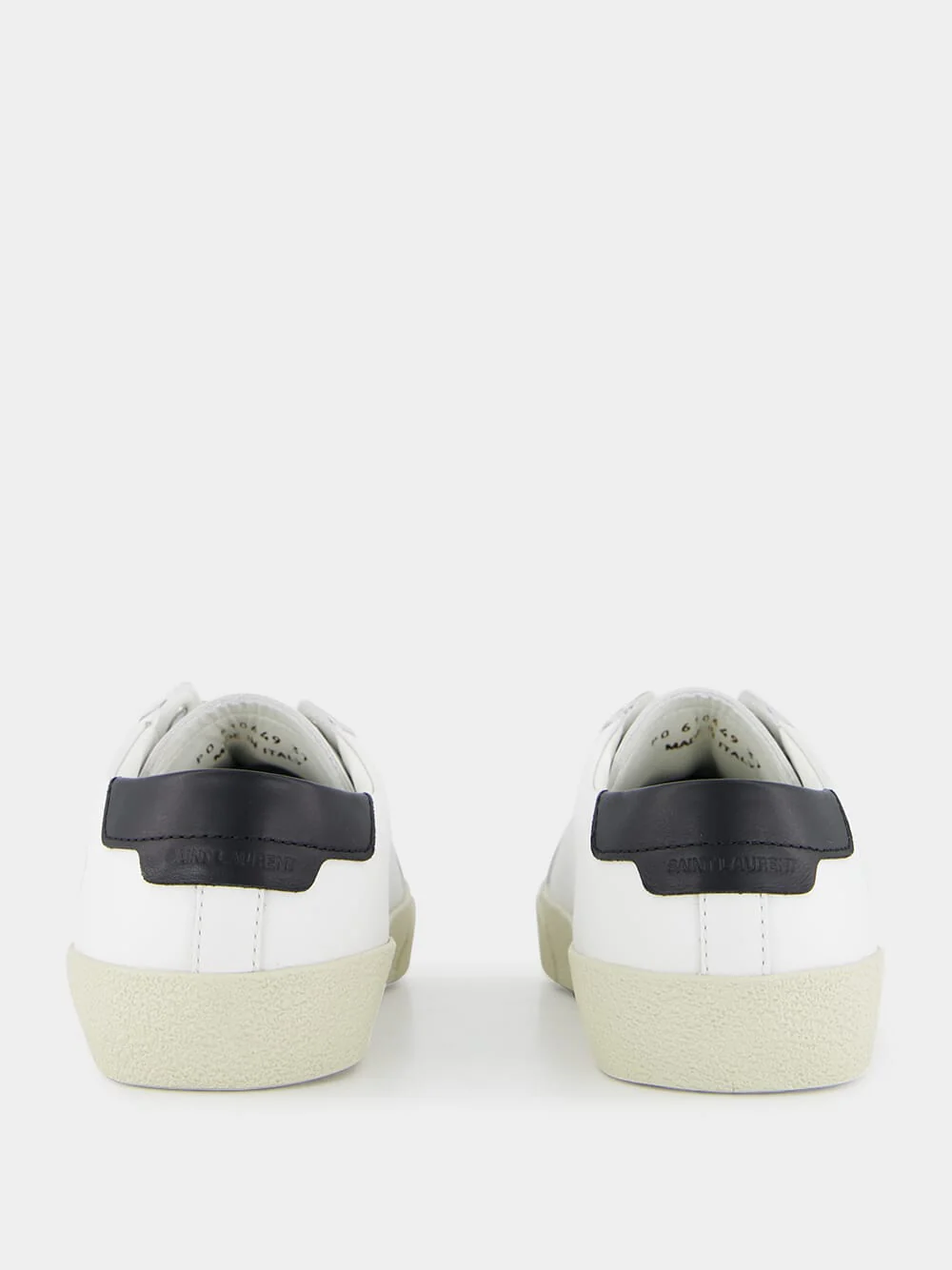 Optic White Court Classic Leather Sneakers - Image 5