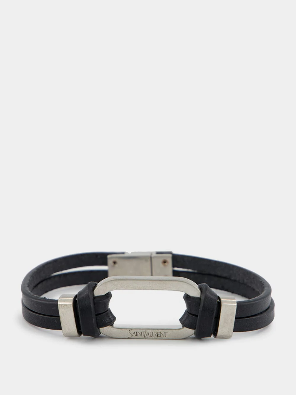 Oval Ring Bracelet in Black and Oxidized Nickel