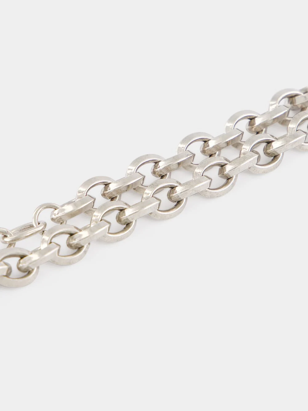 Oxidized Silver Peaked Chain Bracelet - Image 3