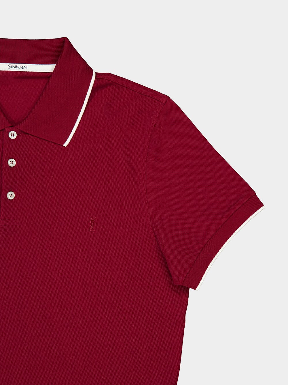 Bordeaux Cassandre Cotton Piqué Polo - Image 4