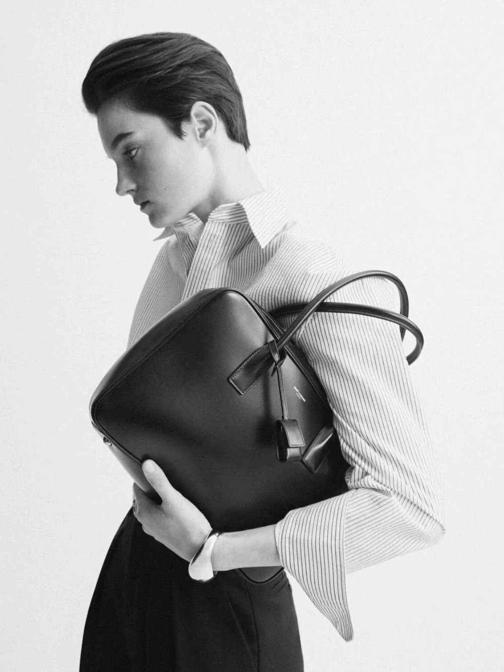 Rouge Cabernet Sac De Jour Bauletto Bag in Box Calfskin - Image 2