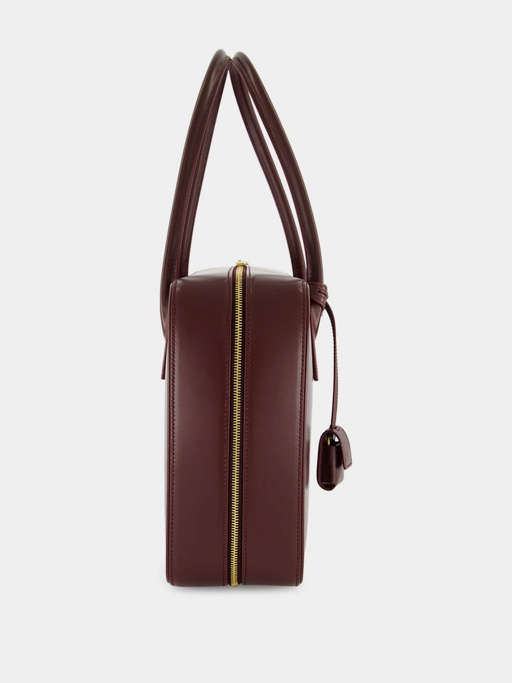 Rouge Cabernet Sac De Jour Bauletto Bag in Box Calfskin - Image 4