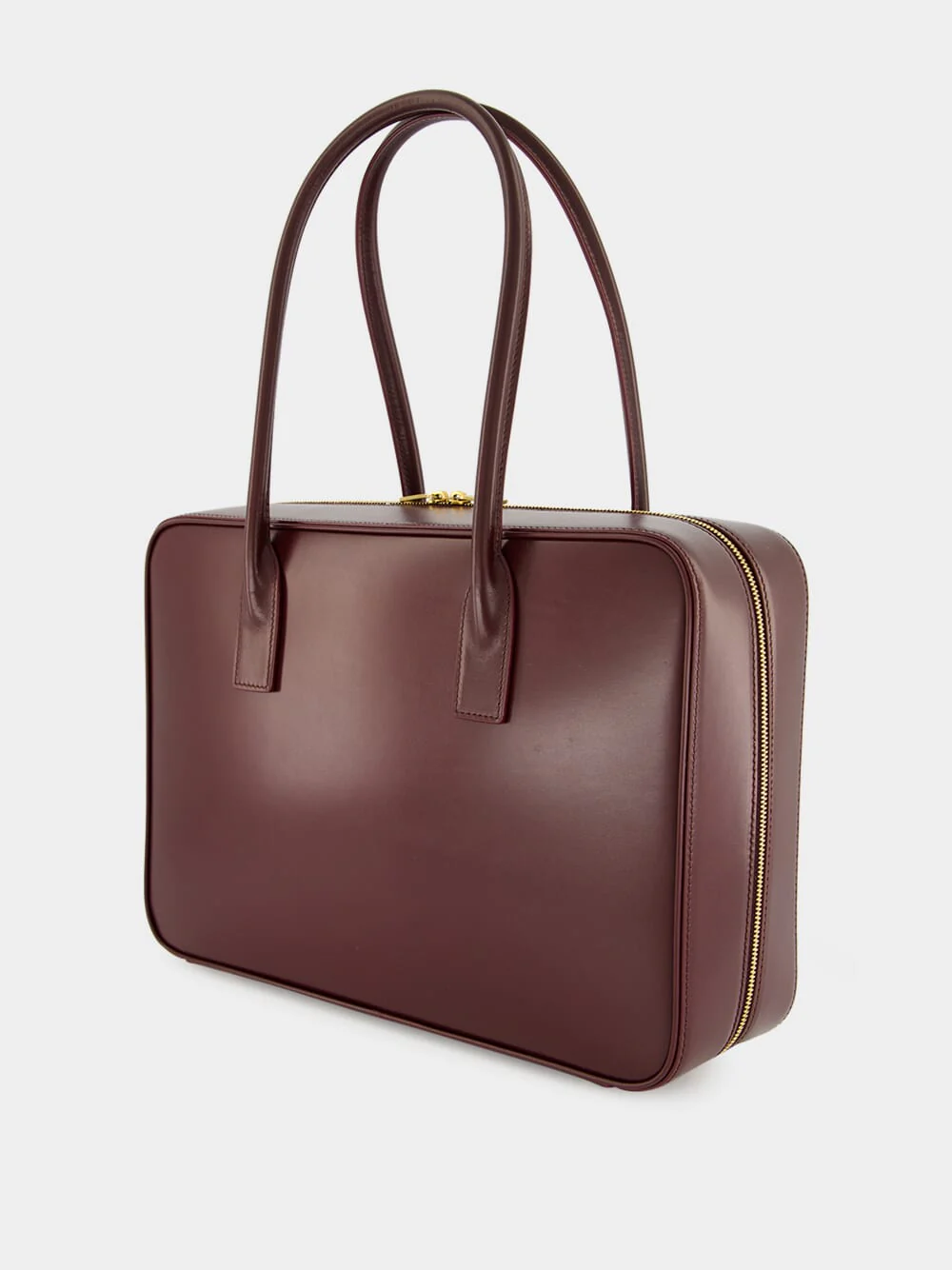 Rouge Cabernet Sac De Jour Bauletto Bag in Box Calfskin - Image 5