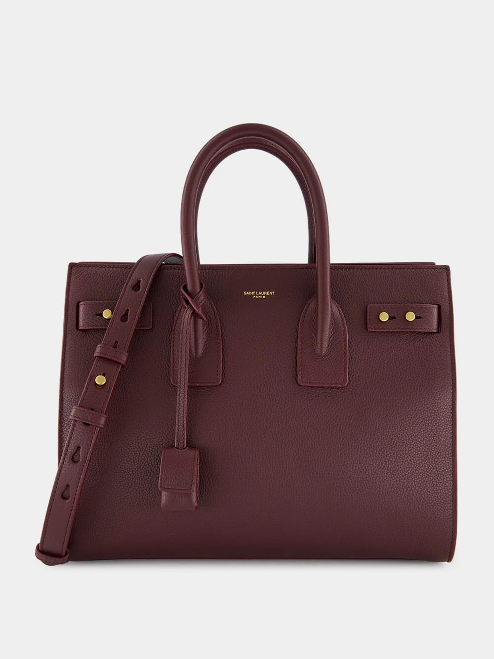 Rouge Cabernet Sac de Jour in Supple Grained Leather