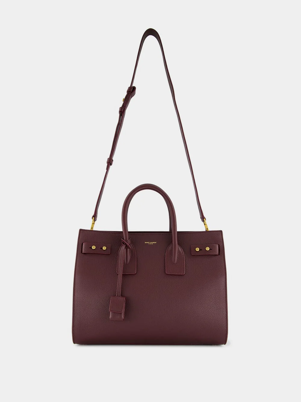 Rouge Cabernet Sac de Jour in Supple Grained Leather - Image 3