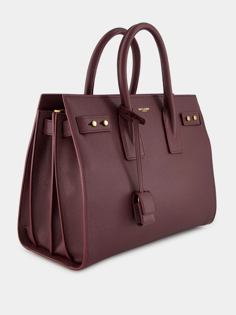 Rouge Cabernet Sac de Jour in Supple Grained Leather - Image 4