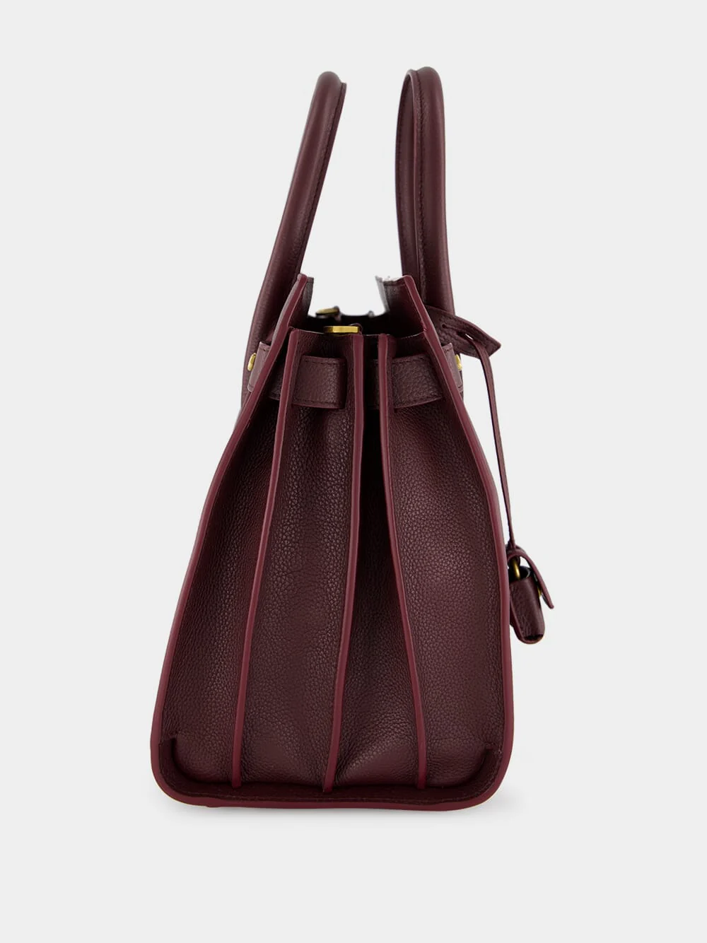Rouge Cabernet Sac de Jour in Supple Grained Leather - Image 5