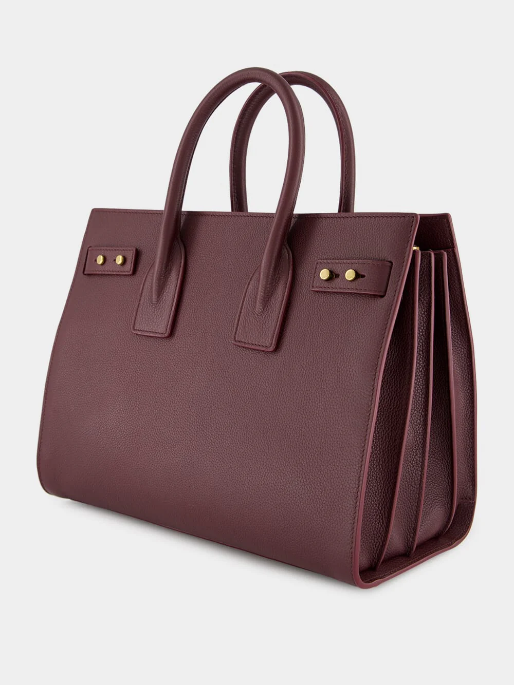 Rouge Cabernet Sac de Jour in Supple Grained Leather - Image 6