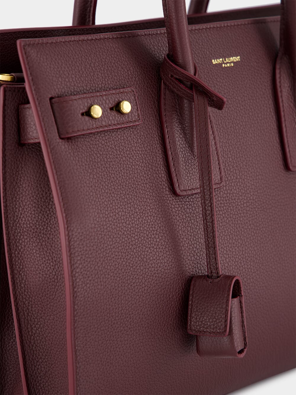 Rouge Cabernet Sac de Jour in Supple Grained Leather - Image 8