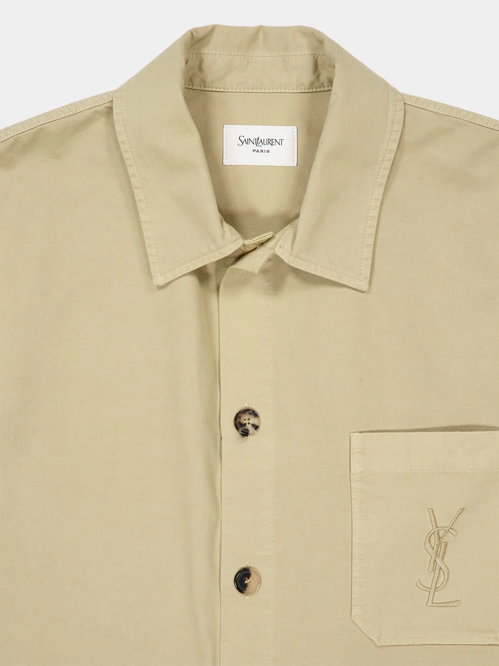 Royal Beige Cassandre Cotton Gabardine Overshirt - Image 4