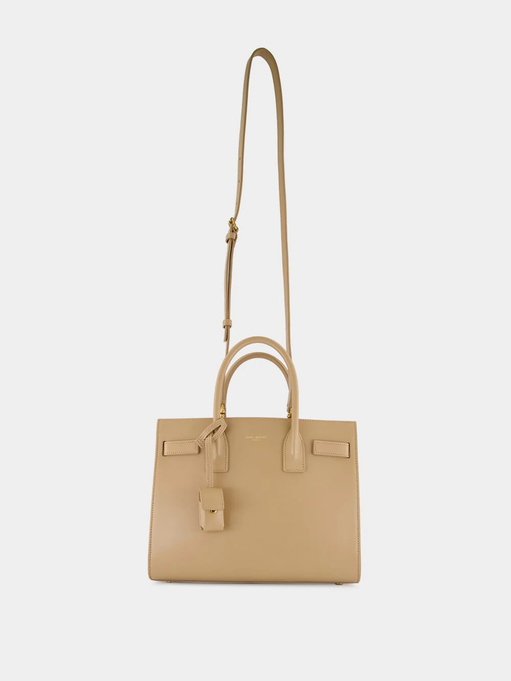 Sac de Jour Baby in Smooth Leather in Dark Beige - Image 3