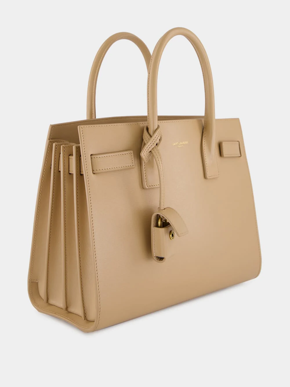 Sac de Jour Baby in Smooth Leather in Dark Beige - Image 4
