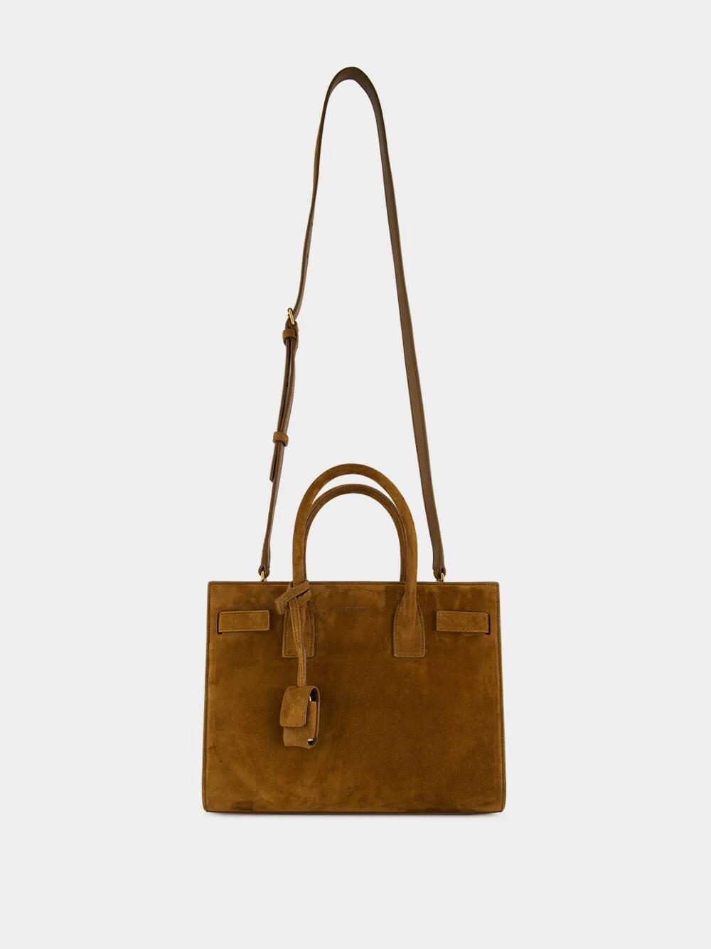 Sac de Jour Baby in Suede in Caramel Cognac - Image 2