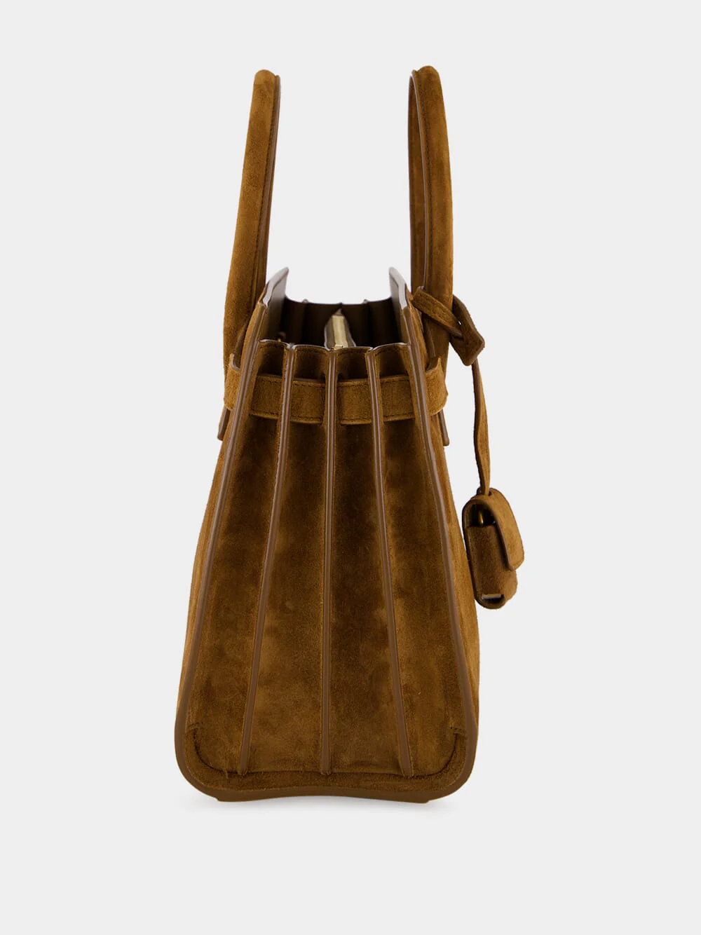 Sac de Jour Baby in Suede in Caramel Cognac - Image 4