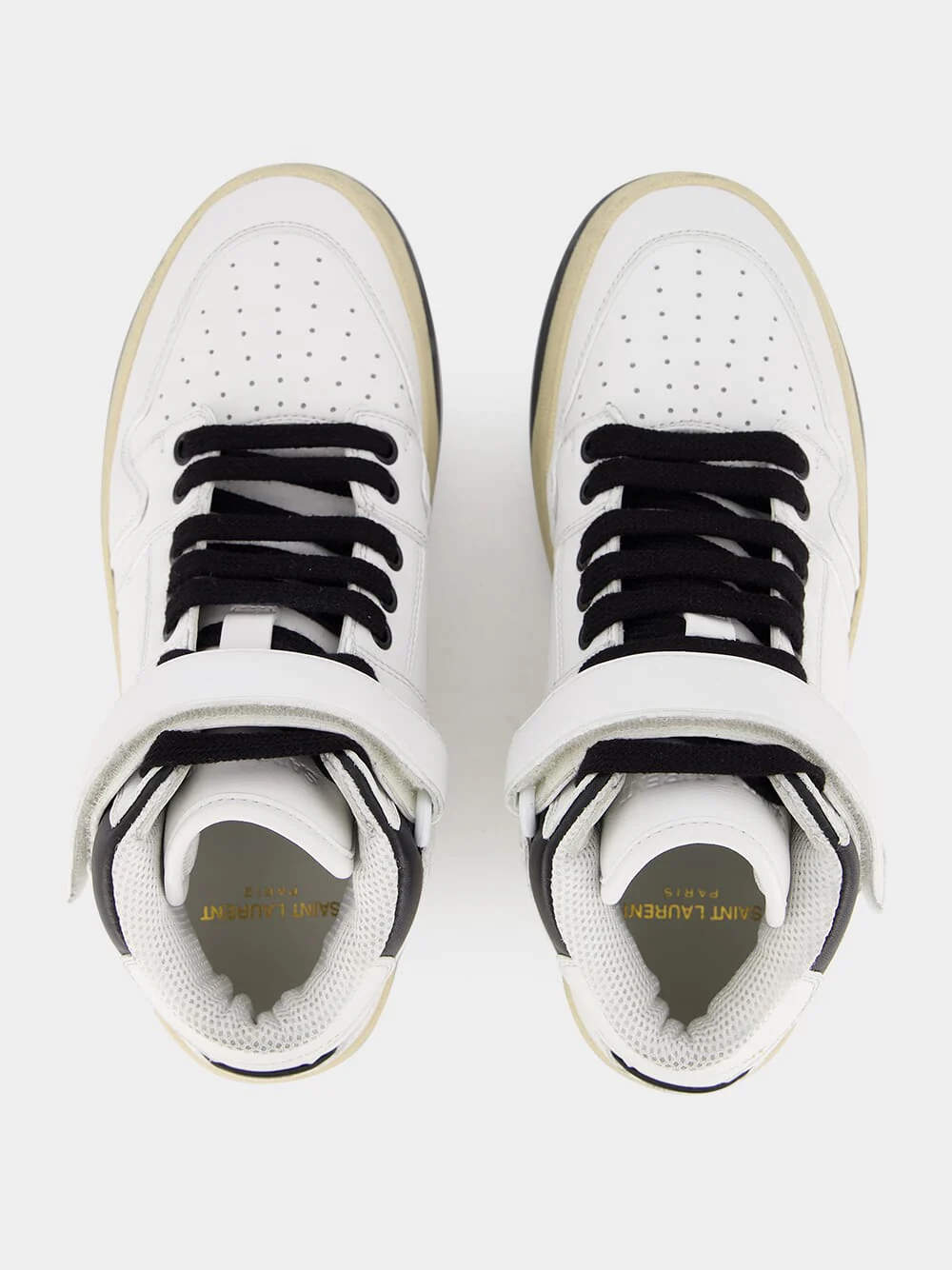Round Toe High-Top Sneakers - Image 4