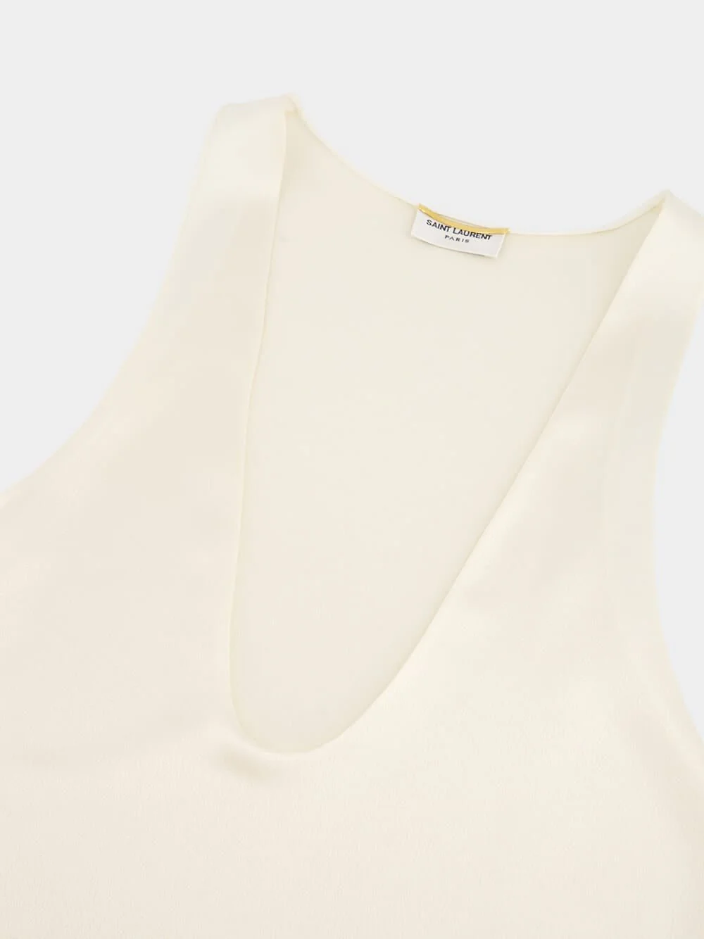 Silk Satin Crepe Tank Top - Image 6