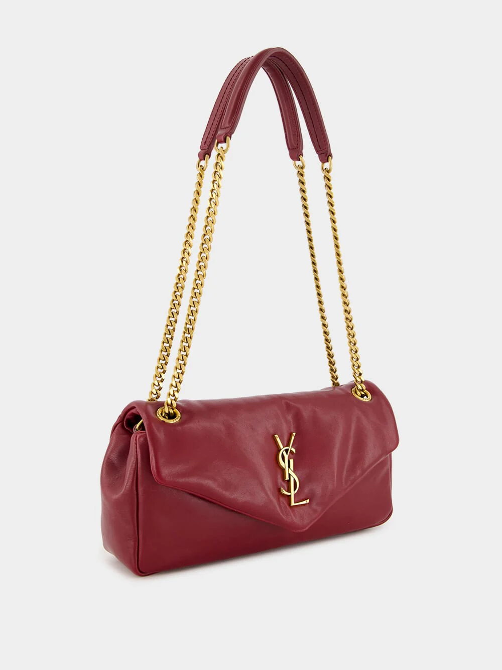 Small Calypso Bag in Shiny Rubis Leather - Image 4