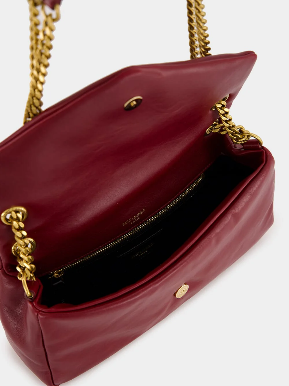 Small Calypso Bag in Shiny Rubis Leather - Image 7