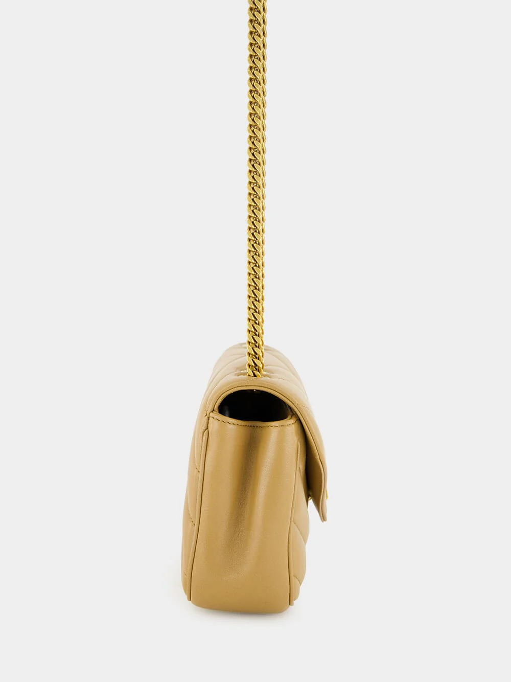 Small Loulou Bag in Natural Tan Lambskin - Image 4