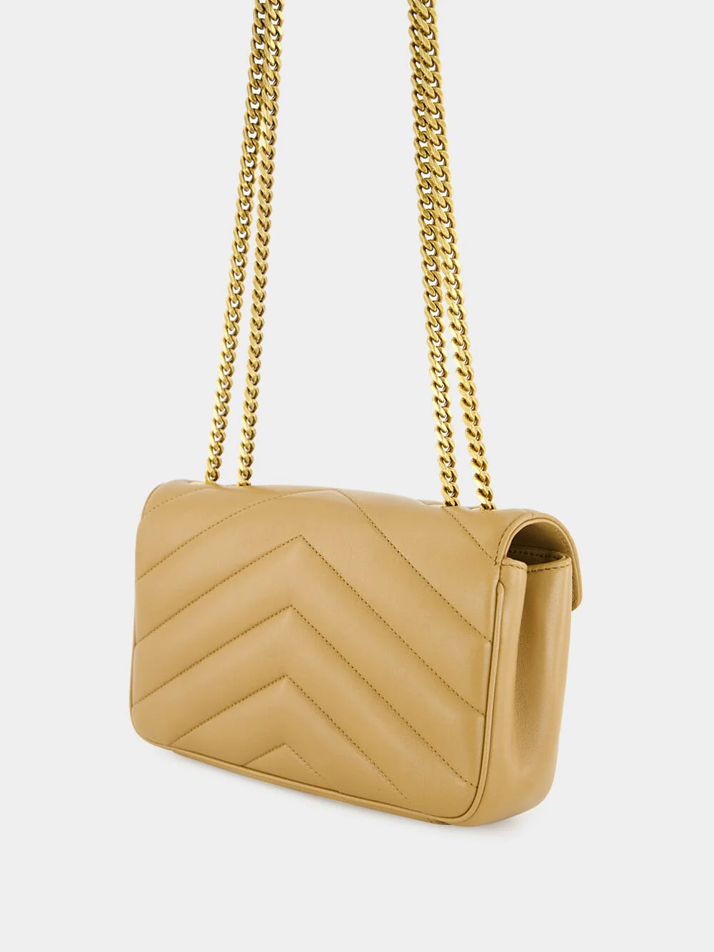 Small Loulou Bag in Natural Tan Lambskin - Image 5