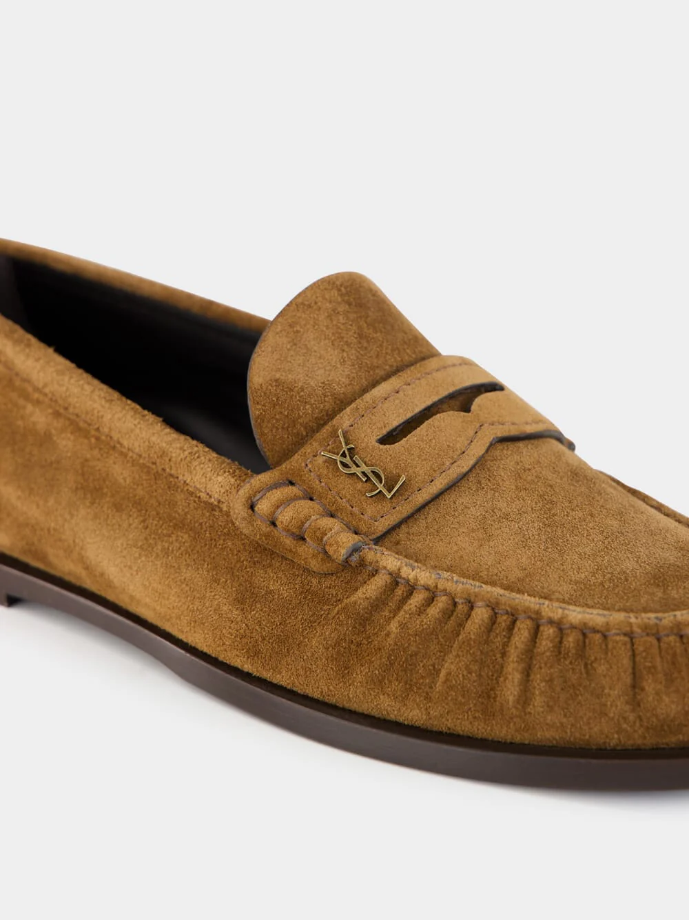 Snuff Brown Loafers in Suede - Image 6