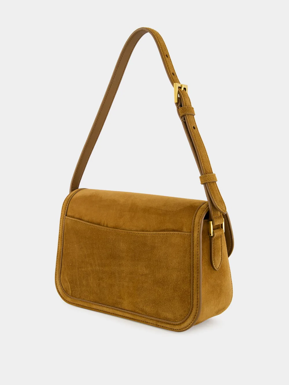 Solferino Medium Bag in Cognac Suede - Image 5