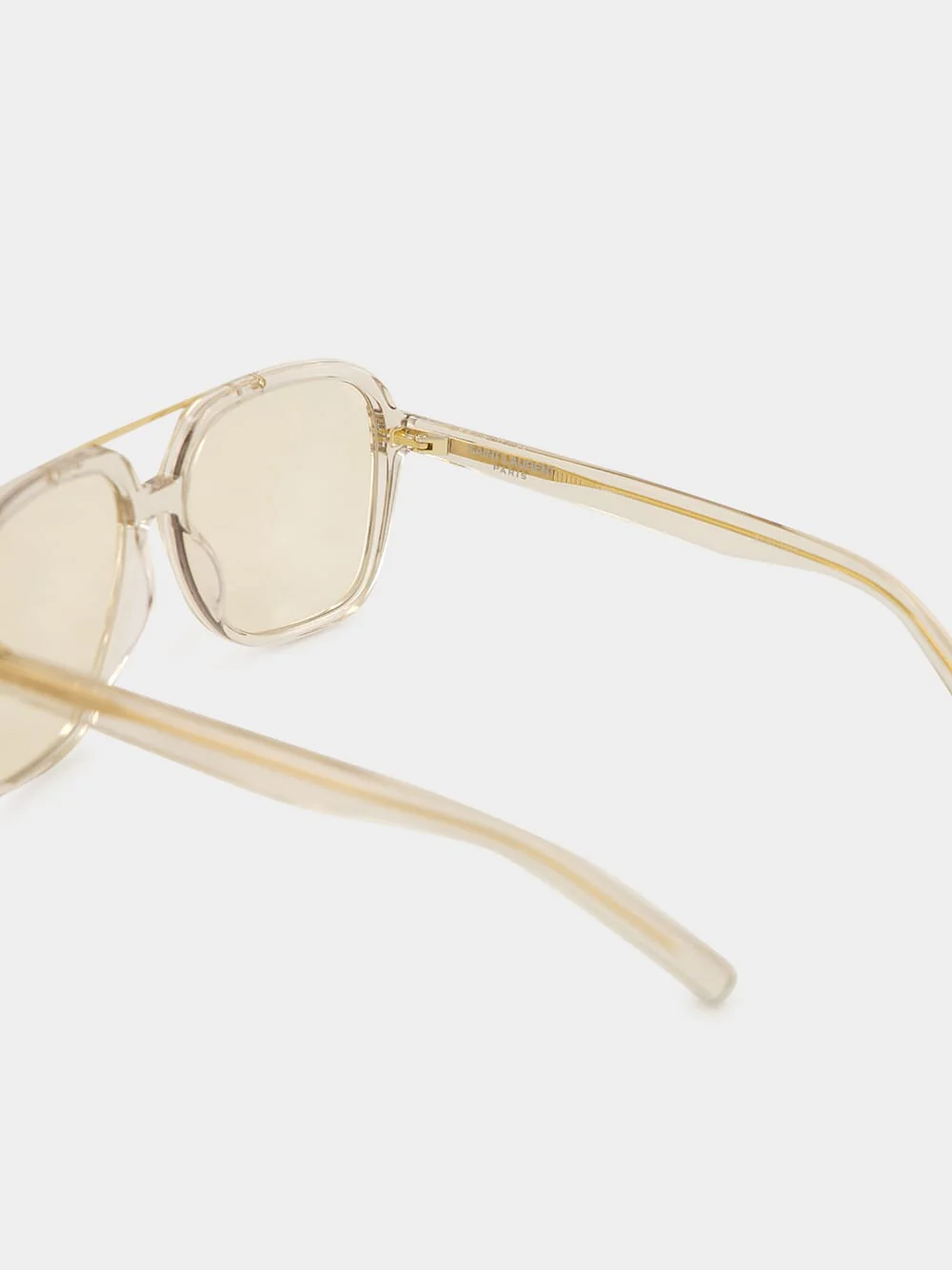 Sunglasses SL 545 in Transparent Cream and Light Gold - Image 4
