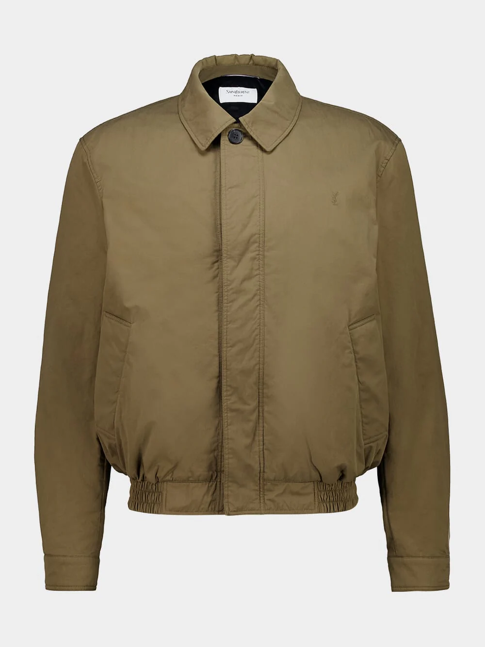 Taupe Caucase Cassandre Short Jacket in Cotton Serge - Image 2