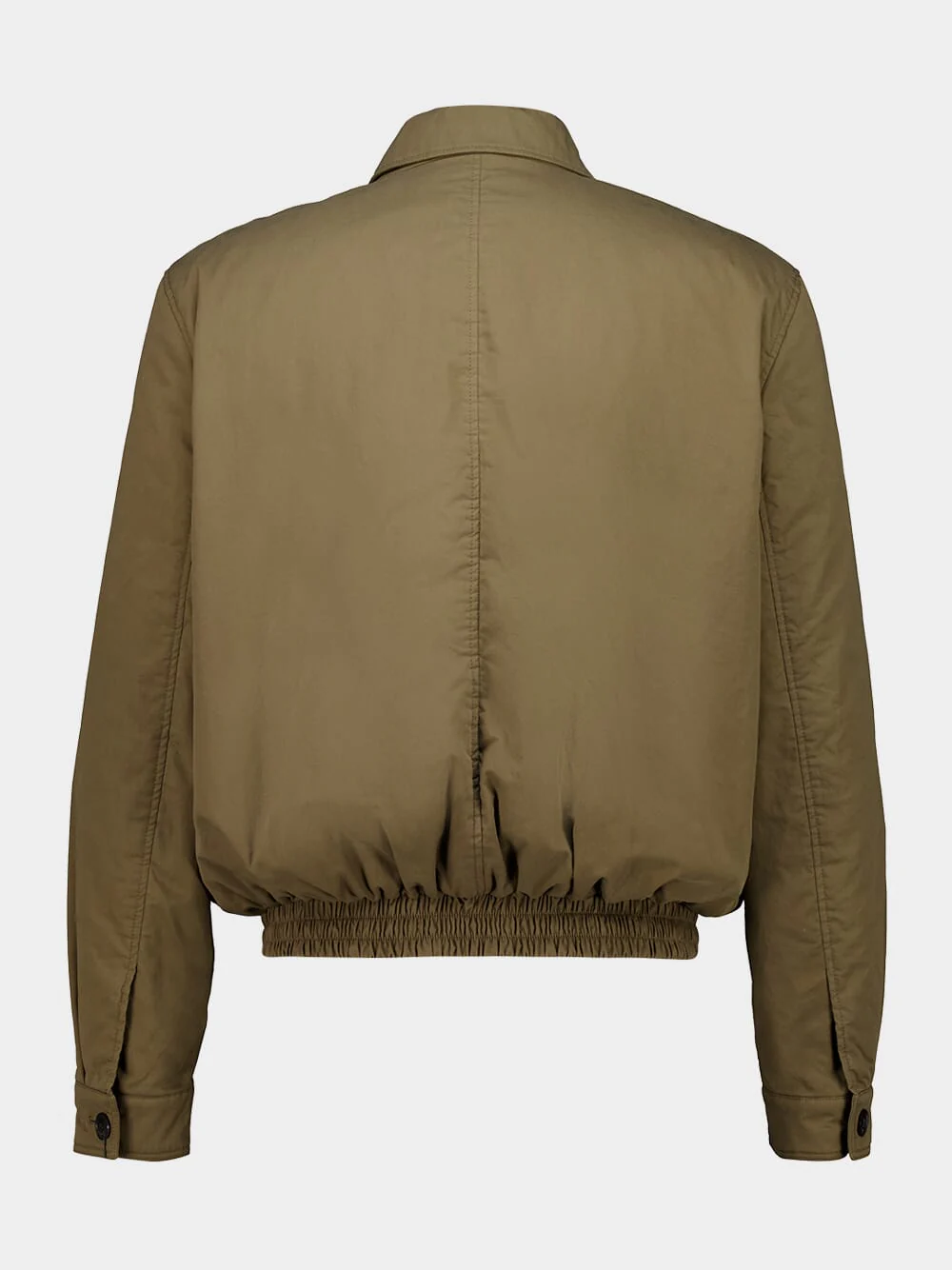 Taupe Caucase Cassandre Short Jacket in Cotton Serge - Image 4