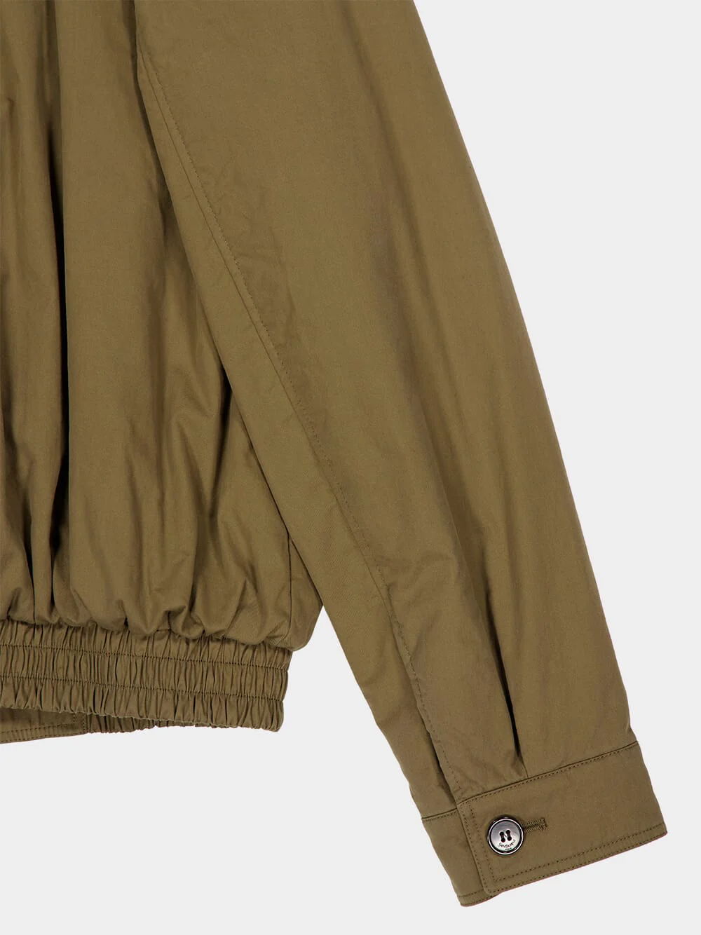 Taupe Caucase Cassandre Short Jacket in Cotton Serge - Image 5
