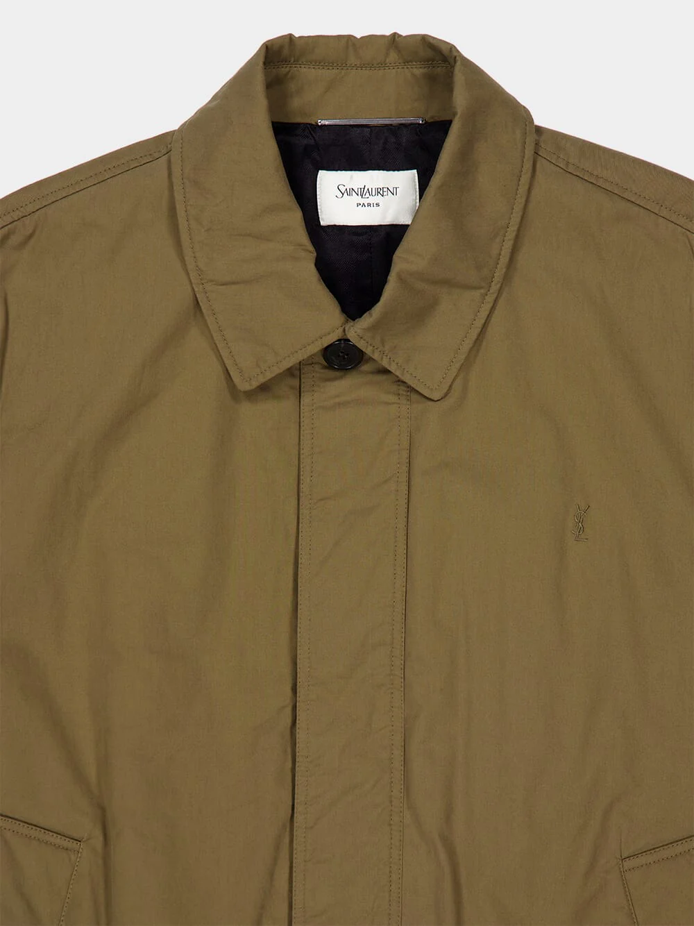 Taupe Caucase Cassandre Short Jacket in Cotton Serge - Image 7