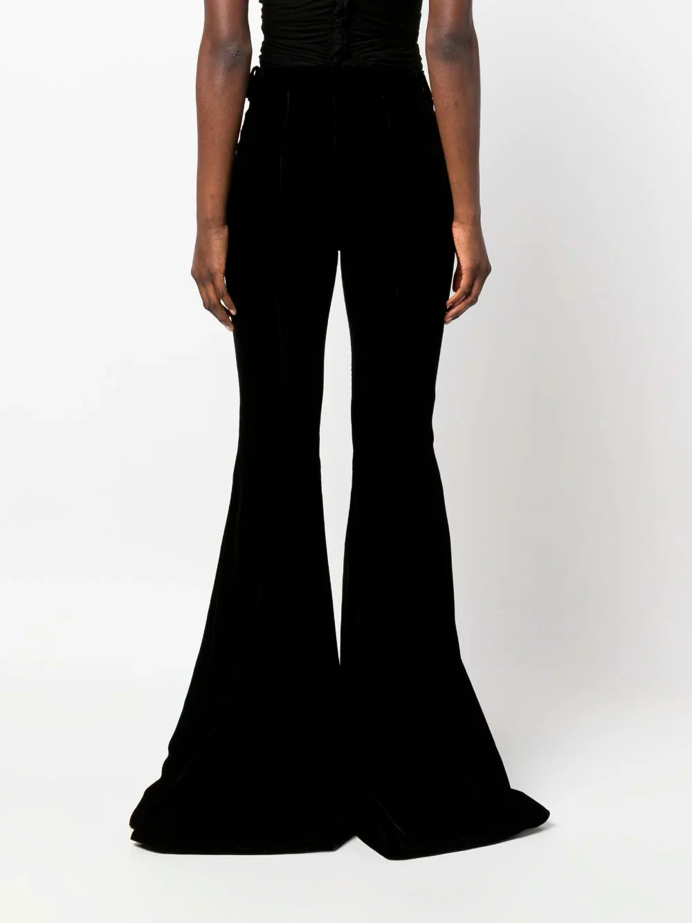 Velvet flared trousers - Image 4