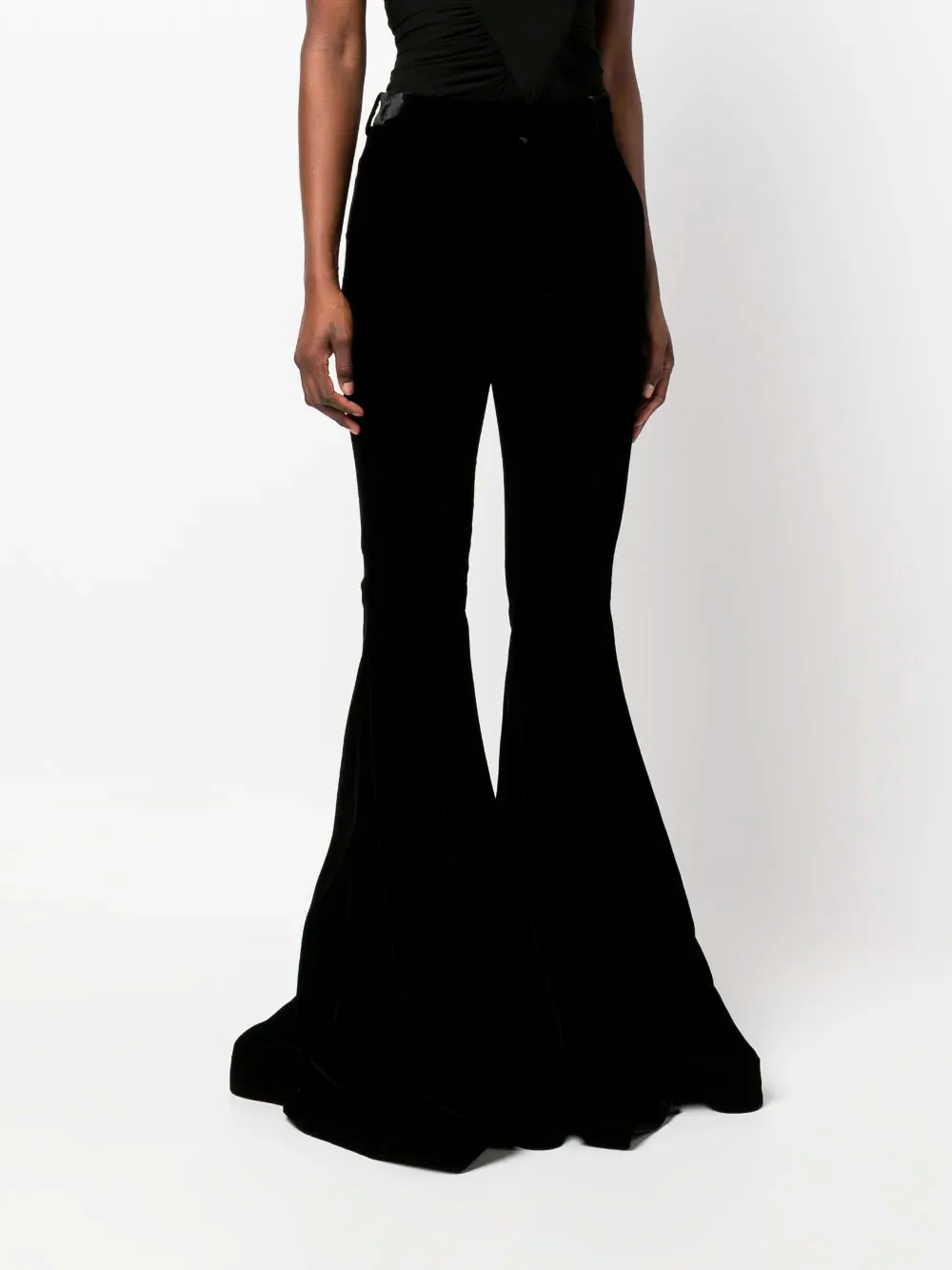Velvet flared trousers - Image 5