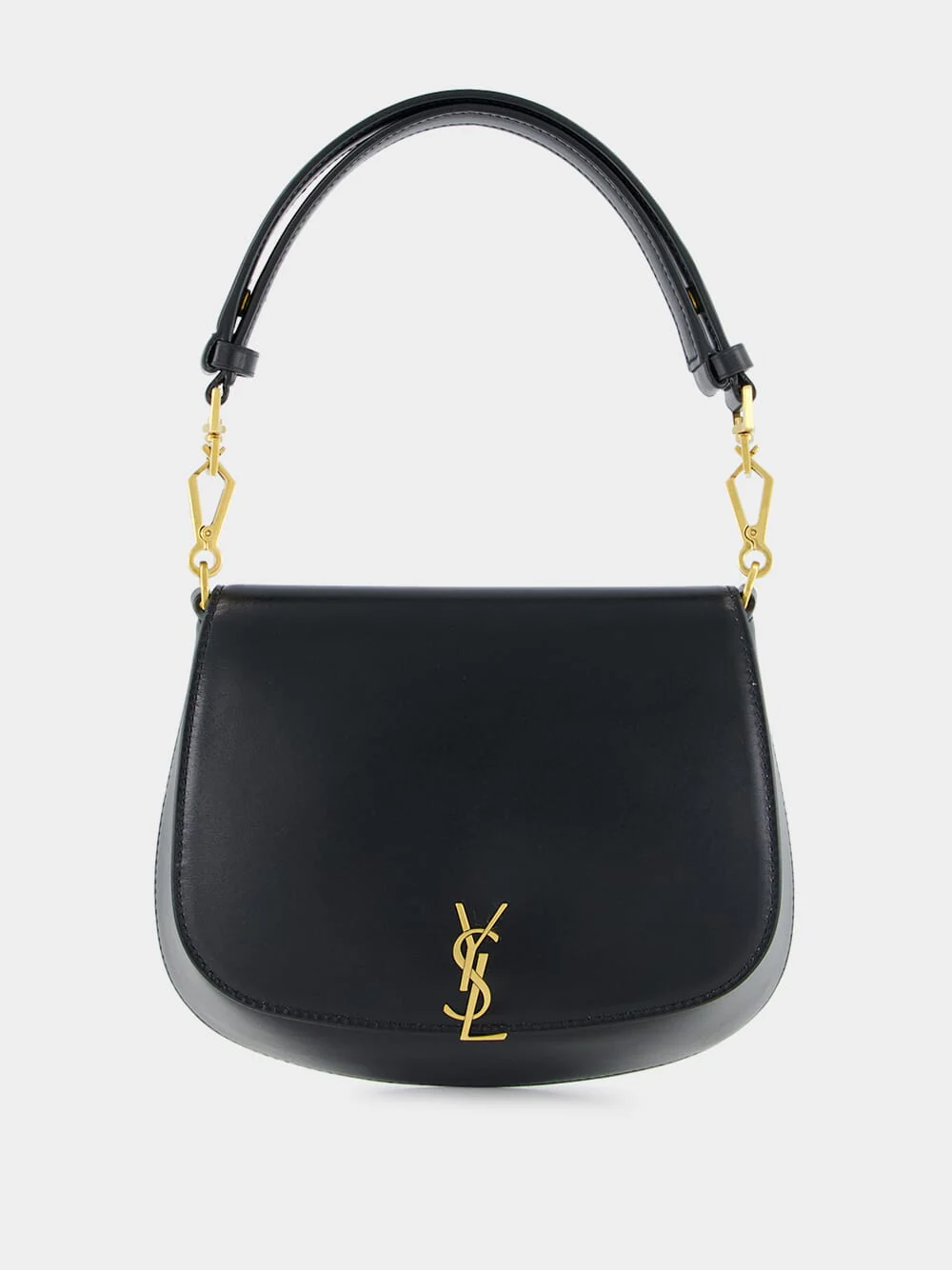 Voltaire Top Handle Bag in Black Box Leather - Image 3