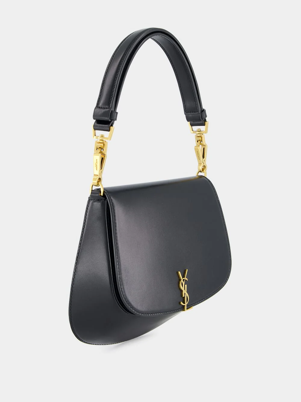 Voltaire Top Handle Bag in Black Box Leather - Image 4
