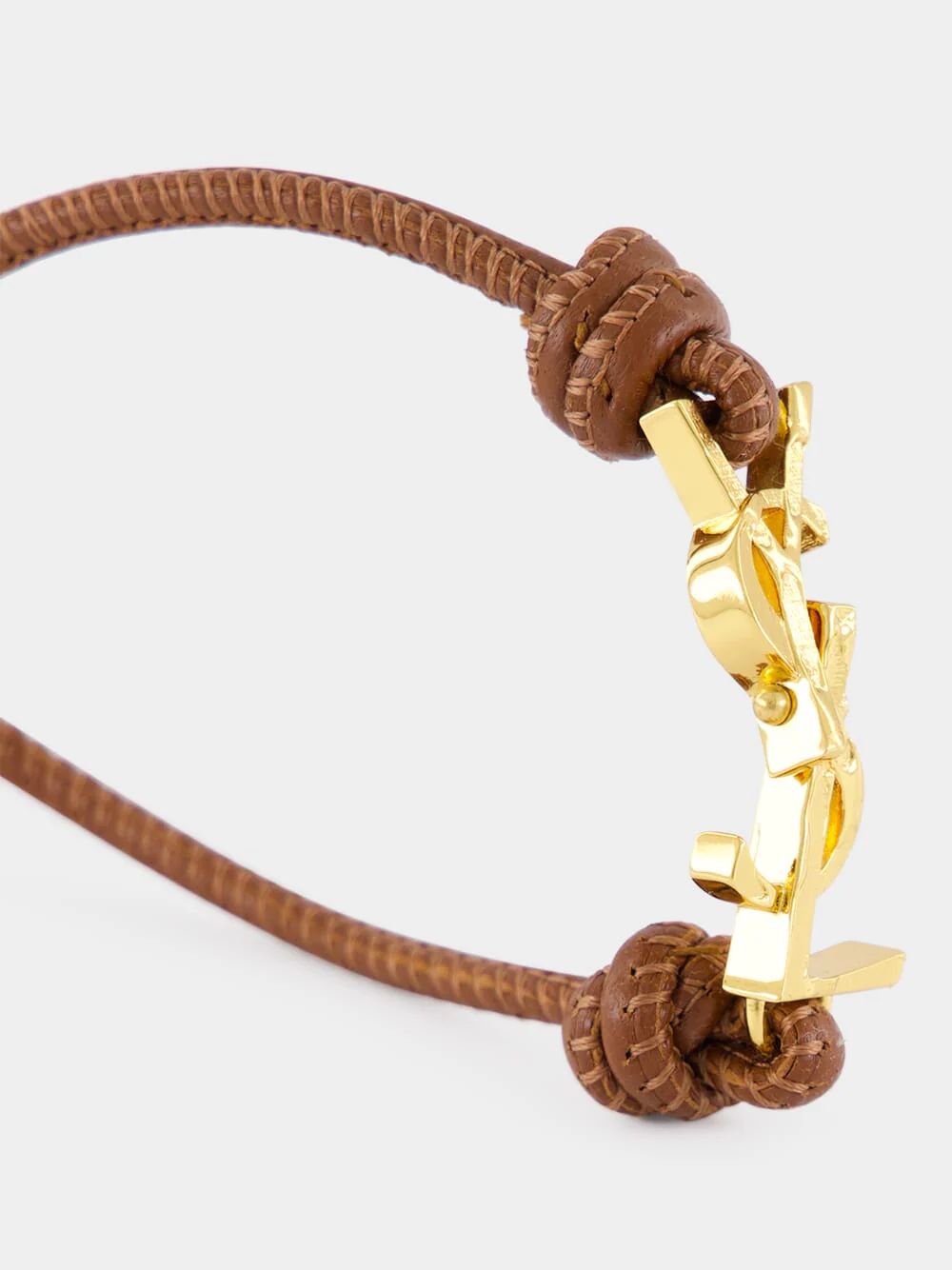 Warm Brown Cassandre Leather Cord Bracelet - Image 3