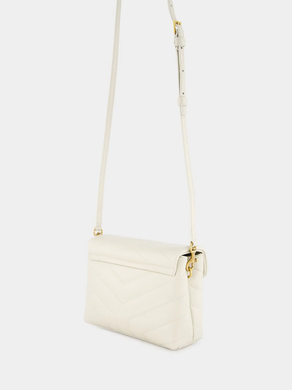 White Loulou Toy Crossbody Bag - Image 5