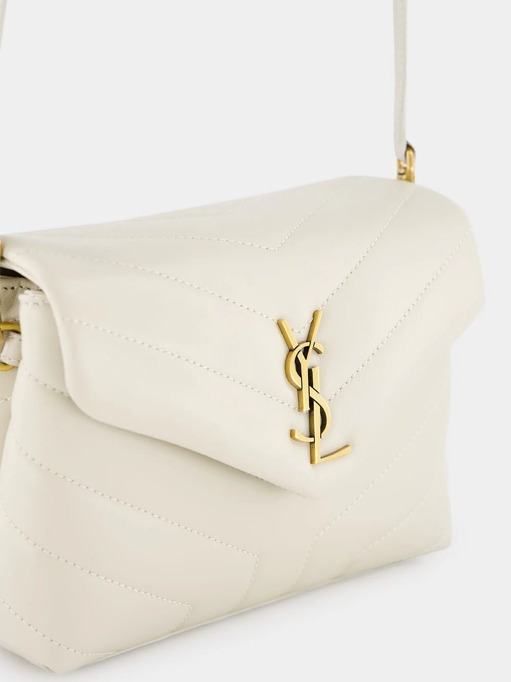 White Loulou Toy Crossbody Bag - Image 7