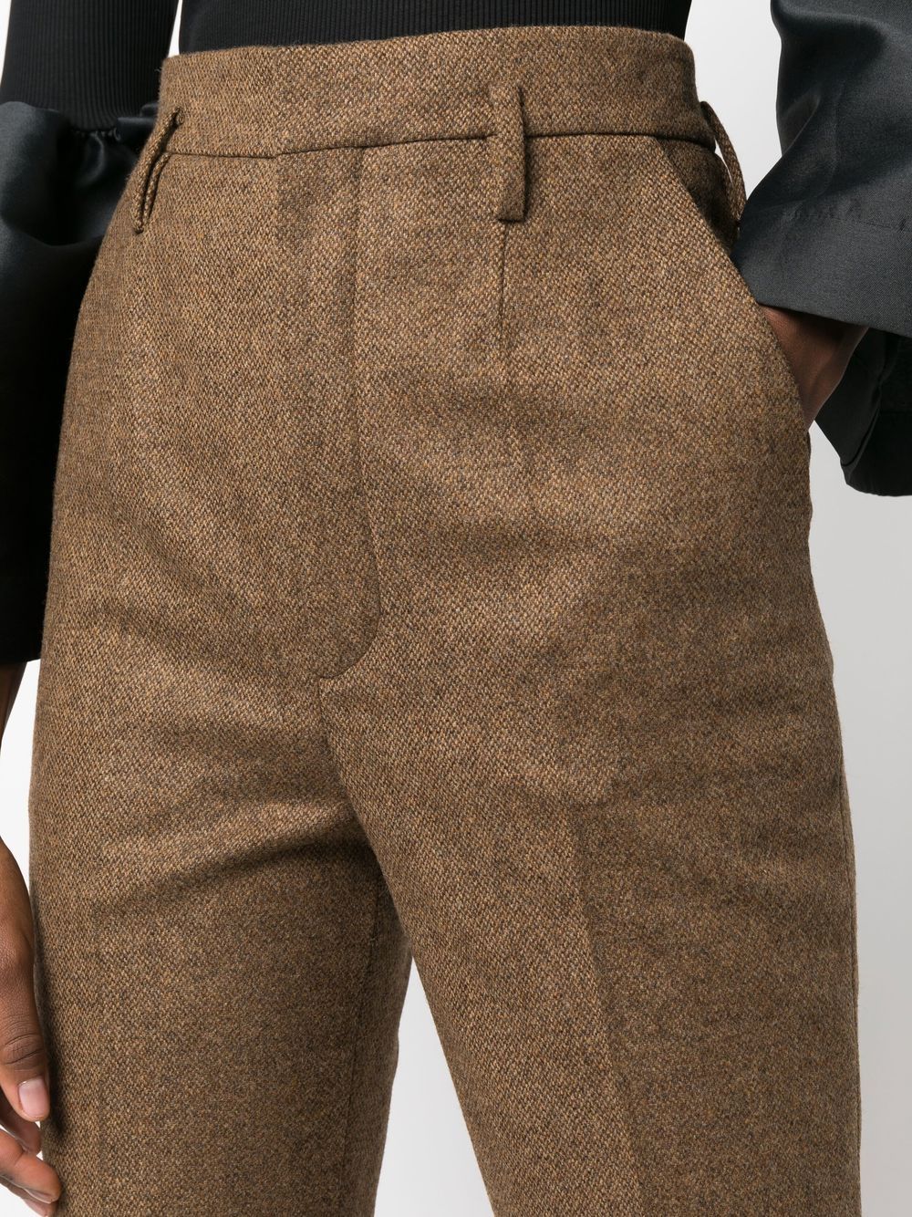 Wool High-Waisted Trousers - Image 5