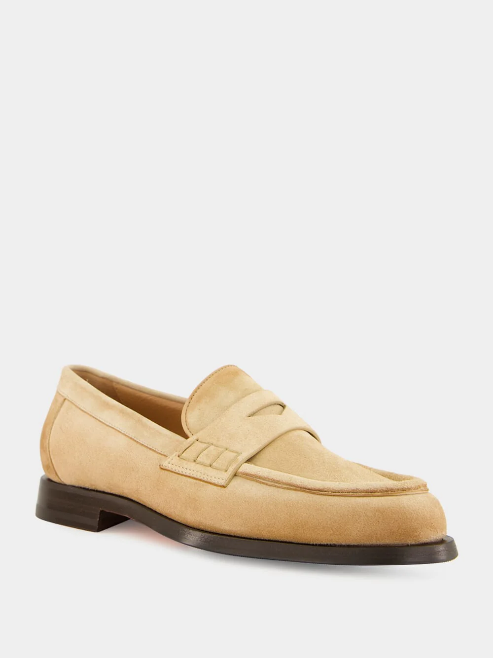 Beige Leather Airglow Loafers - Image 2