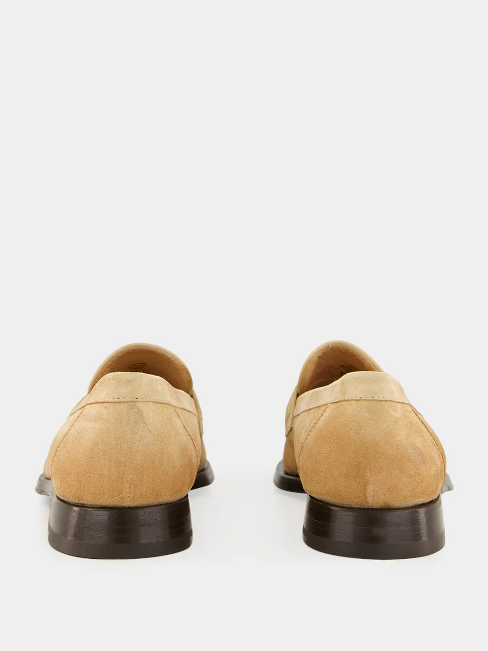 Beige Leather Airglow Loafers - Image 5